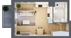 1 pokój, mieszkanie 29,18 m², piętro 1, oferta nr C4, Maratońska 49, Łódź, Polesie, Retkinia, ul. Maratońska 49