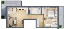 1 pokój, mieszkanie 29,36 m², piętro 3, oferta nr C14, Maratońska 49, Łódź, Polesie, Retkinia, ul. Maratońska 49