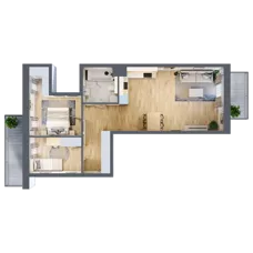 3 pokoje, mieszkanie 65,91 m², piętro 4, oferta nr 19, Maratońska 49, Łódź, Polesie, Retkinia, ul. Maratońska 49