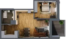 2 pokoje, apartament 61,15 m², piętro 2, oferta nr 202, Folwark Scheiblera, Łódź, Widzew, ul. Tymienieckiego 33A
