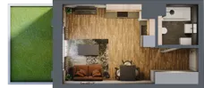 1 pokój, apartament 26,44 m², piętro 2, oferta nr 56, Folwark Scheiblera, Łódź, Widzew, ul. Tymienieckiego 33A