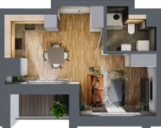 1 pokój, apartament 28,22 m², piętro 2, oferta nr 93, Folwark Scheiblera, Łódź, Widzew, ul. Tymienieckiego 33A