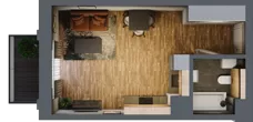 1 pokój, apartament 29,93 m², piętro 2, oferta nr 21, Folwark Scheiblera, Łódź, Widzew, ul. Tymienieckiego 33A