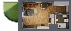 1 pokój, apartament 26,44 m², piętro 2, oferta nr 56, Folwark Scheiblera, Łódź, Widzew, ul. Tymienieckiego 33A