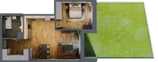 2 pokoje, apartament 61,13 m², parter, oferta nr 182, Folwark Scheiblera, Łódź, Widzew, ul. Tymienieckiego 33A