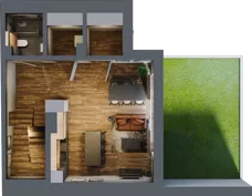 Dom 99,24 m², oferta nr D2, Folwark Scheiblera - domy, Łódź, Widzew, ul. Tymienieckiego 33A