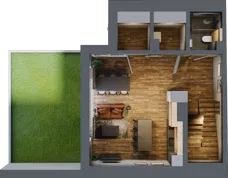 Dom 98,83 m², oferta nr D3, Folwark Scheiblera - domy, Łódź, Widzew, ul. Tymienieckiego 33A