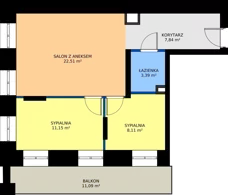 3 pokoje, mieszkanie 53,00 m², parter, oferta nr 2, Kopernika 15, Łódź, Polesie, ul. Kopernika 15