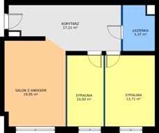 3 pokoje, mieszkanie 66,14 m², parter, oferta nr 4, Kopernika 15, Łódź, Polesie, ul. Kopernika 15
