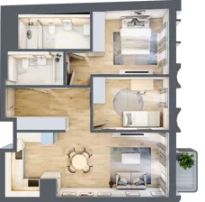 3 pokoje, mieszkanie 67,89 m², piętro 2, oferta nr 15, Kamienica Garbary 68, Poznań, Stare Miasto, Garbary, ul. Garbary 68