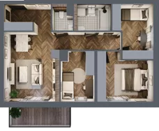 4 pokoje, mieszkanie 67,50 m², piętro 1, oferta nr A.7, Premiera Bemowo, Warszawa, Bemowo, Chrzanów, ul. Coopera 5-7