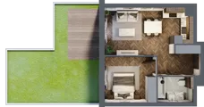 2 pokoje, mieszkanie 41,87 m², parter, oferta nr B.3, Premiera Bemowo, Warszawa, Bemowo, Chrzanów, ul. Coopera 5-7
