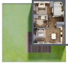 3 pokoje, mieszkanie 60,91 m², parter, oferta nr B.2, Premiera Bemowo, Warszawa, Bemowo, Chrzanów, ul. Coopera 5-7