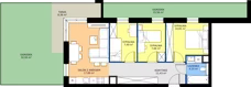 4 pokoje, mieszkanie 59,42 m², parter, oferta nr 62, Apartamenty Poligonowa 5, Lublin, Sławin, ul. Poligonowa