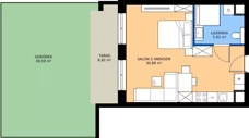 1 pokój, mieszkanie 36,80 m², parter, oferta nr 65, Apartamenty Poligonowa 5, Lublin, Sławin, ul. Poligonowa
