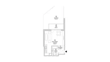 1 pokój, mieszkanie 32,21 m², piętro 2, oferta nr 7.3.2, Osiedle Przyjemne - etap IV, Gdańsk, Jasień, ul. Flisykowskiego
