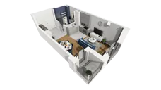 1 pokój, mieszkanie 31,69 m², piętro 3, oferta nr A1.3.26, ATAL Grabiszyn, Wrocław, Gajowice, Fabryczna, ul. Grochowa