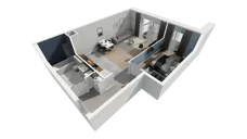 2 pokoje, mieszkanie 50,13 m², piętro 2, oferta nr B1.2.5, ATAL Symbioza, Gdynia, Cisowa, ul. Kcyńska