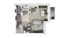 2 pokoje, mieszkanie 74,20 m², piętro 1, oferta nr 16D.2, Przystań Sobieszewo, Gdańsk, Wyspa Sobieszewska, ul. Narcyzowa