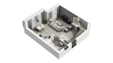 2 pokoje, mieszkanie 74,20 m², piętro 1, oferta nr 16D.2, Przystań Sobieszewo, Gdańsk, Wyspa Sobieszewska, ul. Narcyzowa