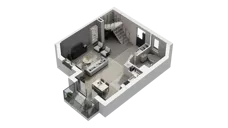 2 pokoje, mieszkanie 74,20 m², piętro 1, oferta nr 16D.2, Przystań Sobieszewo, Gdańsk, Wyspa Sobieszewska, ul. Narcyzowa