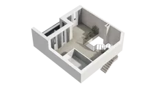 2 pokoje, mieszkanie 74,20 m², piętro 1, oferta nr 16D.2, Przystań Sobieszewo, Gdańsk, Wyspa Sobieszewska, ul. Narcyzowa