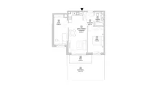 3 pokoje, mieszkanie 57,98 m², parter, oferta nr 7.1.9, Osiedle Przyjemne - etap IV, Gdańsk, Jasień, ul. Flisykowskiego