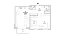 3 pokoje, mieszkanie 73,46 m², piętro 1, oferta nr 7.2.9, Osiedle Przyjemne - etap IV, Gdańsk, Jasień, ul. Flisykowskiego