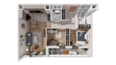 3 pokoje, mieszkanie 69,13 m², piętro 3, oferta nr 6.03.C24, Ogrody Andersa II, Gliwice, Wojska Polskiego, ul. Generała Władysława Andersa