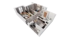 3 pokoje, mieszkanie 71,39 m², piętro 2, oferta nr 5.02.D10, Ogrody Andersa, Gliwice, Wojska Polskiego, ul. Leopolda Okulickiego