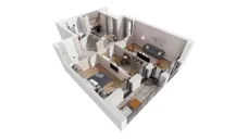 3 pokoje, mieszkanie 71,39 m², piętro 2, oferta nr 5.02.D10, Ogrody Andersa, Gliwice, Wojska Polskiego, ul. Leopolda Okulickiego