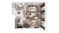 3 pokoje, apartament 72,39 m², piętro 27, oferta nr B-27-213B, ATAL Olimpijska, Katowice, Bogucice, ul. Olimpijska / al. Korfantego