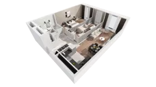 3 pokoje, apartament 72,39 m², piętro 27, oferta nr B-27-213B, ATAL Olimpijska, Katowice, Bogucice, ul. Olimpijska / al. Korfantego