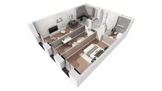 3 pokoje, apartament 72,39 m², piętro 27, oferta nr B-27-213B, ATAL Olimpijska, Katowice, Bogucice, ul. Olimpijska / al. Korfantego