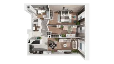 3 pokoje, apartament 70,92 m², piętro 28, oferta nr B-28-222B, ATAL Olimpijska, Katowice, Bogucice, ul. Olimpijska / al. Korfantego