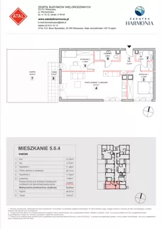 3 pokoje, mieszkanie 73,94 m², parter, oferta nr 5-0-4, Zakątek Harmonia II, Warszawa, Białołęka, Szamocin, ul. Płochocińska