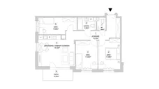 4 pokoje, mieszkanie 71,89 m², piętro 2, oferta nr 9.3.2, Osiedle Przyjemne - etap IV, Gdańsk, Jasień, ul. Flisykowskiego