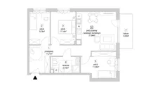 4 pokoje, mieszkanie 70,87 m², piętro 2, oferta nr 9.3.8, Osiedle Przyjemne - etap IV, Gdańsk, Jasień, ul. Flisykowskiego