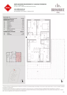 4 pokoje, mieszkanie 66,83 m², parter, oferta nr 70.0.01, ATAL Bronowice, Kraków, Bronowice, Bronowice Wielkie, ul. Starego Dębu