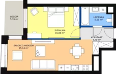 2 pokoje, mieszkanie 49,88 m², piętro 10, oferta nr C-10-113C, ATAL Olimpijska, Katowice, Bogucice, ul. Olimpijska / al. Korfantego