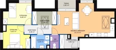 3 pokoje, mieszkanie 56,61 m², piętro 3, oferta nr B4-23, Galaktyczna, Gdańsk, Osowa, ul. Galaktyczna