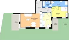 3 pokoje, mieszkanie 77,72 m², piętro 1, oferta nr C1.1.1, ATAL Symbioza, Gdynia, Cisowa, ul. Kcyńska