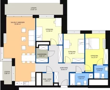 4 pokoje, apartament 111,77 m², piętro 1, oferta nr a.1.1.04, ATAL SKY+ II, Katowice, Wełnowiec-Józefowiec, Wełnowiec, al. Wojciecha Korfantego 93-99