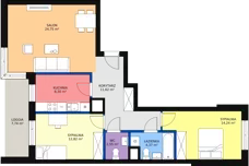 3 pokoje, apartament 81,76 m², piętro 4, oferta nr b.2.4.05, ATAL SKY+ II, Katowice, Wełnowiec-Józefowiec, Wełnowiec, al. Wojciecha Korfantego 93-99