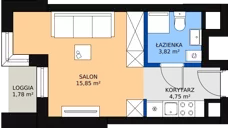 1 pokój, apartament inwestycyjny 35,88 m², piętro 1, oferta nr c.2.1.06, ATAL SKY+ Apartamenty Inwestycyjne, Katowice, Wełnowiec-Józefowiec, Wełnowiec, al. Wojciecha Korfantego 85