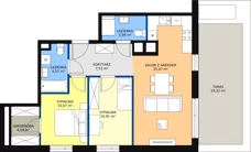 3 pokoje, mieszkanie 66,63 m², piętro 3, oferta nr A.01.3.35, Warszawska 58A, Warszawa, Ursus, Niedźwiadek, ul. Warszawska 58a