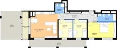 4 pokoje, apartament 91,83 m², piętro 7, oferta nr H2-D-7-2, Heyki City ATAL, Szczecin, Prawobrzeże, Międzyodrze, ul. Leona Heyki