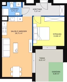 2 pokoje, mieszkanie 51,35 m², parter, oferta nr D1.2.0.2, Nowy Targówek VI, Warszawa, Targówek, Targówek Mieszkaniowy, ul. Płosa 8