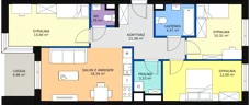 4 pokoje, mieszkanie 74,58 m², piętro 2, oferta nr D1.1.2.1, Nowy Targówek VI, Warszawa, Targówek, Targówek Mieszkaniowy, ul. Płosa 8