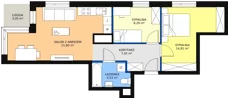3 pokoje, mieszkanie 56,85 m², piętro 3, oferta nr D1.2.3.3, Nowy Targówek VI, Warszawa, Targówek, Targówek Mieszkaniowy, ul. Płosa 8